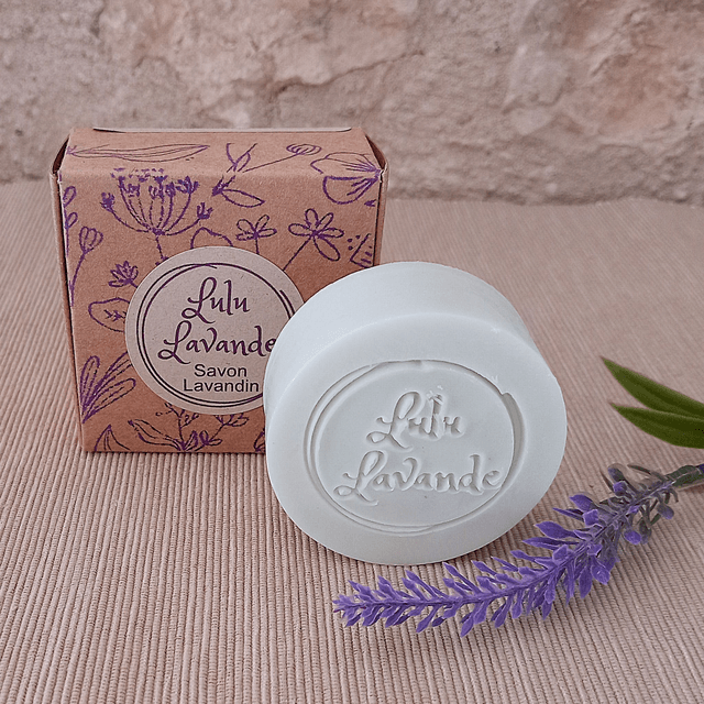 Savon Lulu Lavande 60g à l'huile essentielle de lavandin et à l'argile verte française