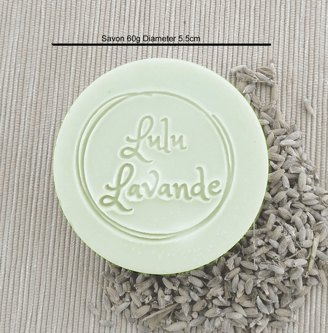 Savon Lulu Lavande 60g à l'huile essentielle de lavandin et à l'argile verte française