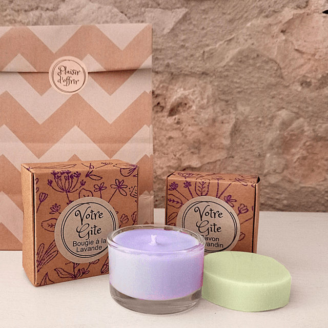 Savons et Bougies pour votre gîte ou chambre d&#039;hôte.
